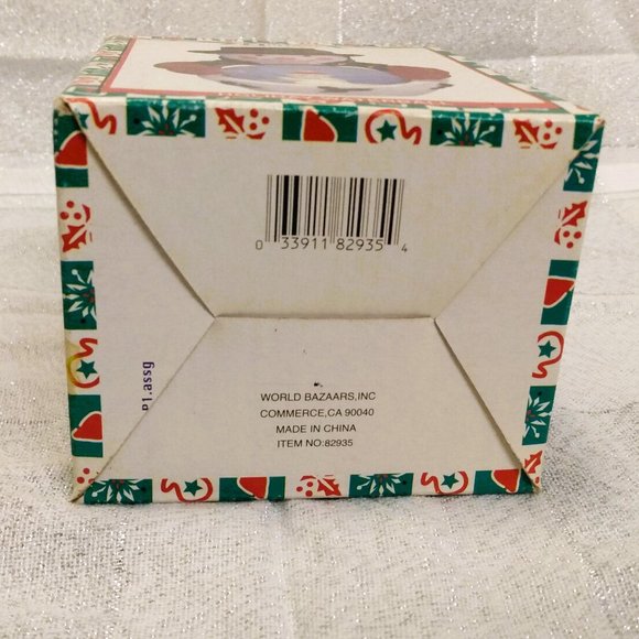 World Bazaars Holiday Waterball/Snow Globe Snowman & Teddy Bear With Box - Picture 14 of 14
